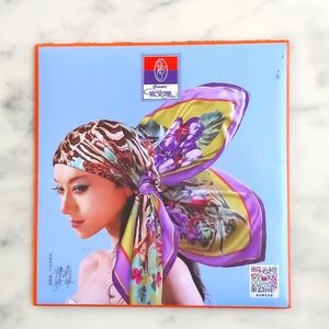 NWT. Colorful and floral scarf.